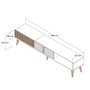 Hanah Home Milan Alt - Nogal y Crema